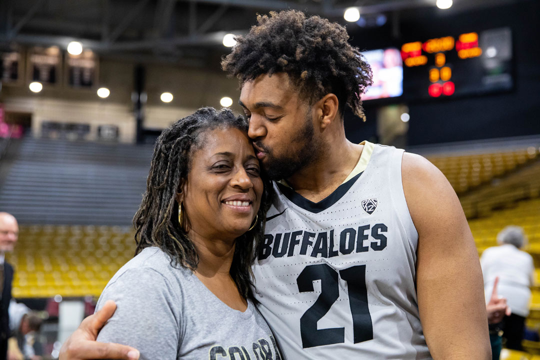 Evan Battey with Mom, photo courtesy of Casey Paul